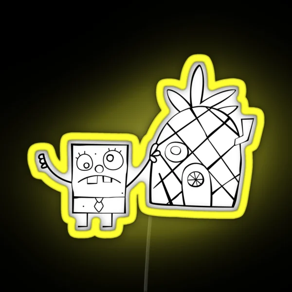 Doodlebob RGB Neon Sign