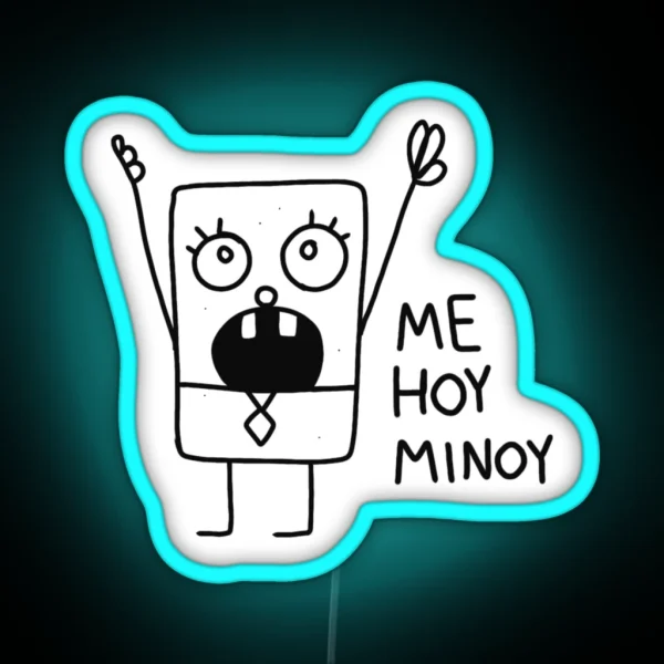 Doodlebob RGB Neon Sign