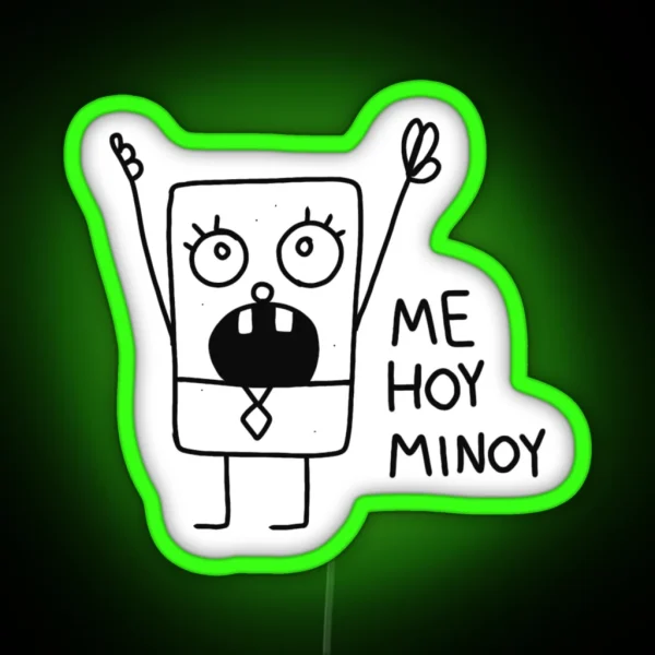 Doodlebob RGB Neon Sign