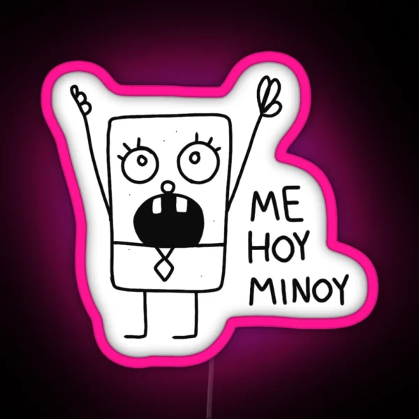 Doodlebob RGB Neon Sign