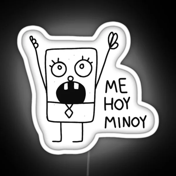 Doodlebob RGB Neon Sign