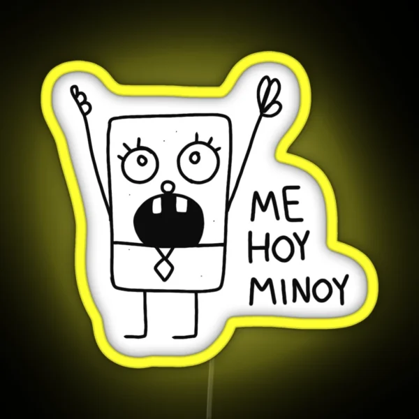 Doodlebob RGB Neon Sign