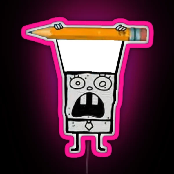Doodlebob RGB Neon Sign