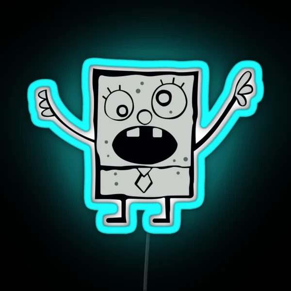 Doodlebob RGB Neon Sign