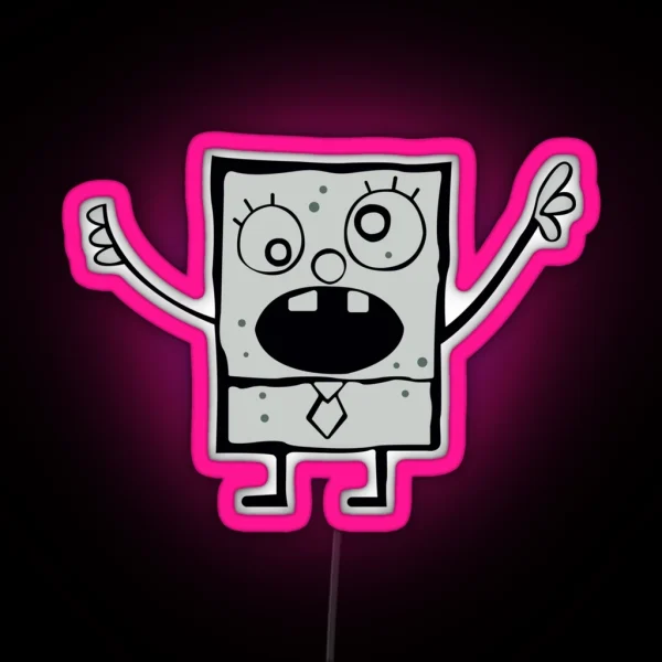 Doodlebob RGB Neon Sign