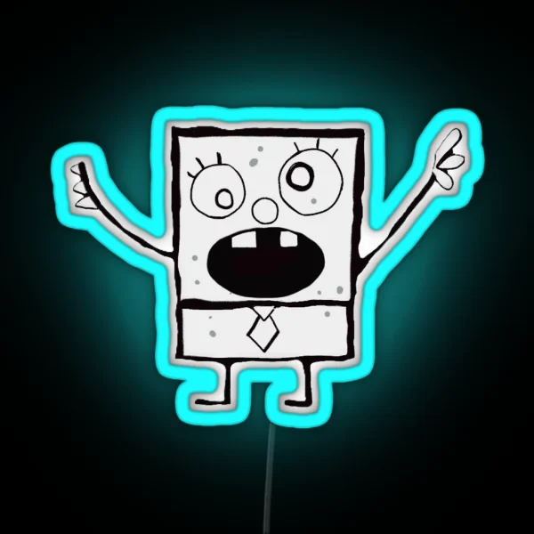 Doodlebob RGB Neon Sign