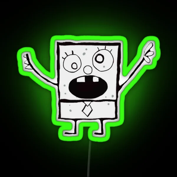 Doodlebob RGB Neon Sign