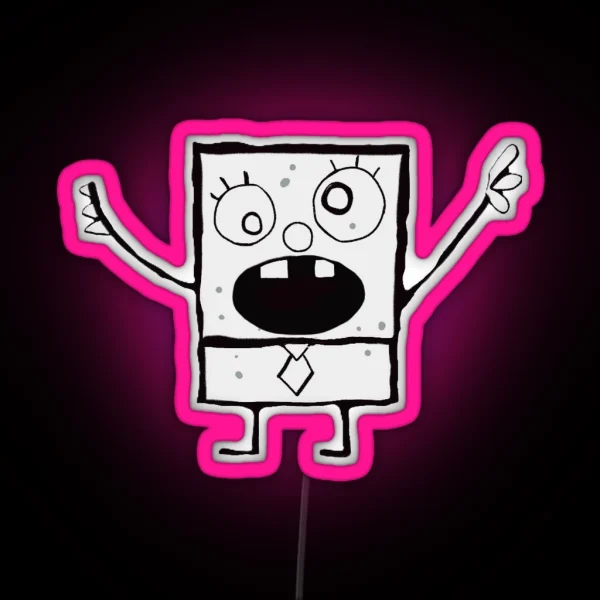 Doodlebob RGB Neon Sign