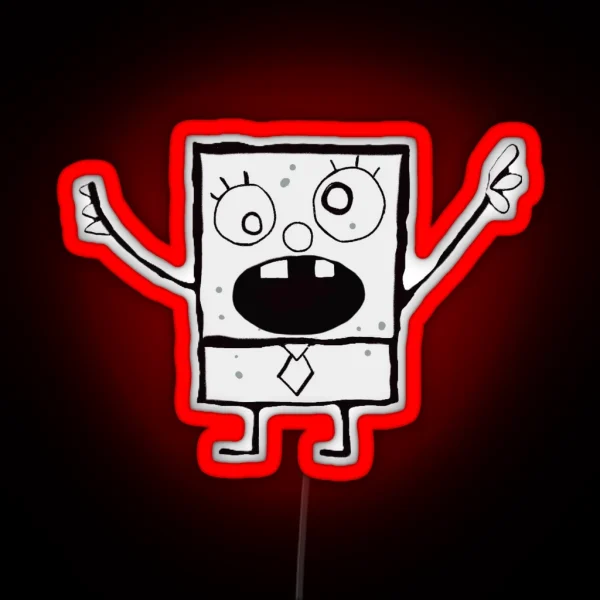 Doodlebob RGB Neon Sign