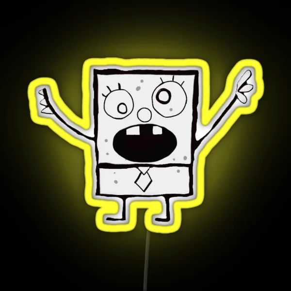 Doodlebob RGB Neon Sign