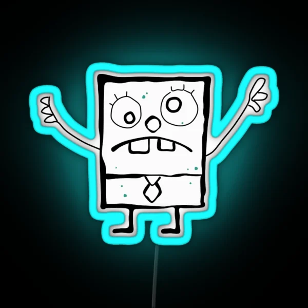 Doodlebob RGB Neon Sign