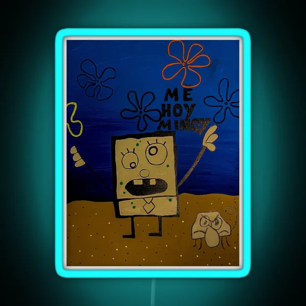 Doodlebob RGB Neon Sign