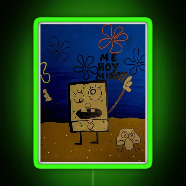 Doodlebob RGB Neon Sign