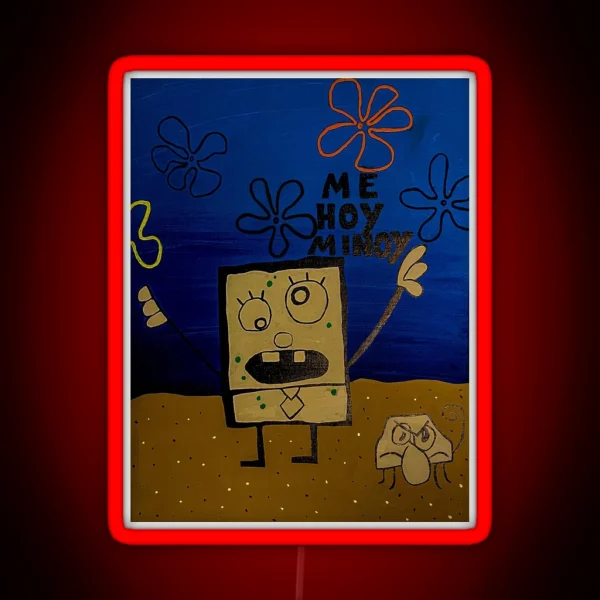 Doodlebob RGB Neon Sign