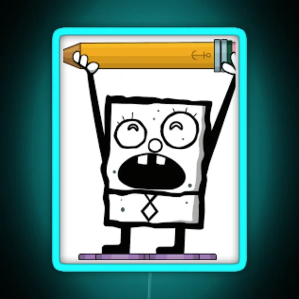 Doodlebob RGB Neon Sign