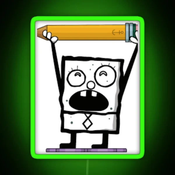 Doodlebob RGB Neon Sign