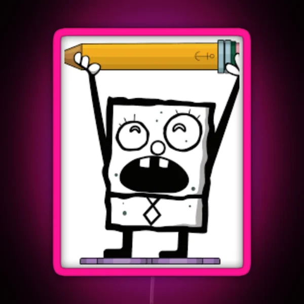 Doodlebob RGB Neon Sign