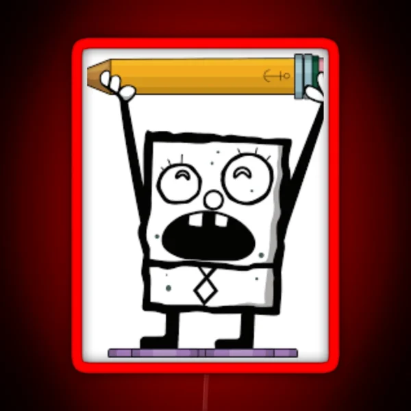 Doodlebob RGB Neon Sign