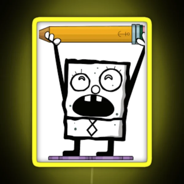 Doodlebob RGB Neon Sign