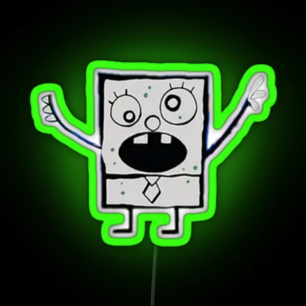 Doodlebob RGB Neon Sign
