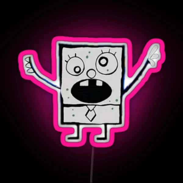 Doodlebob RGB Neon Sign