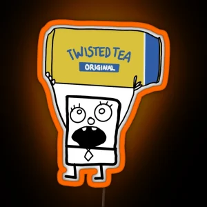 Doodlebob Twisted Tea RGB Neon Sign