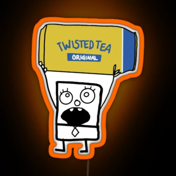 Doodlebob Twisted Tea RGB Neon Sign