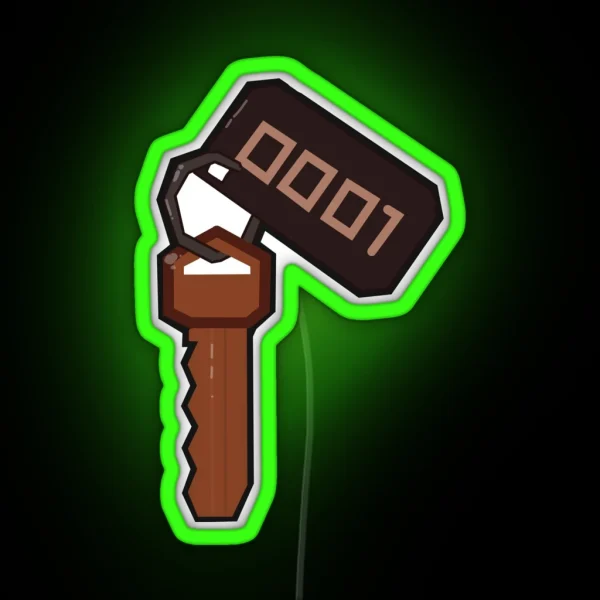DOORS Key 0001 RGB Neon Sign