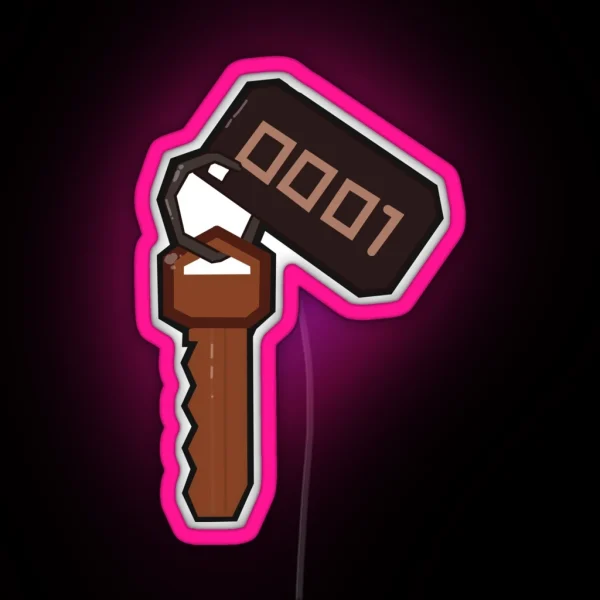 DOORS Key 0001 RGB Neon Sign