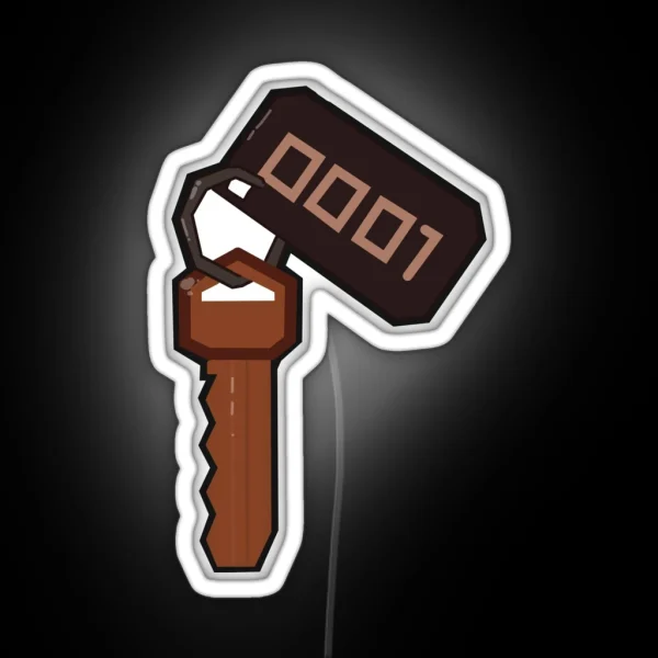 DOORS Key 0001 RGB Neon Sign