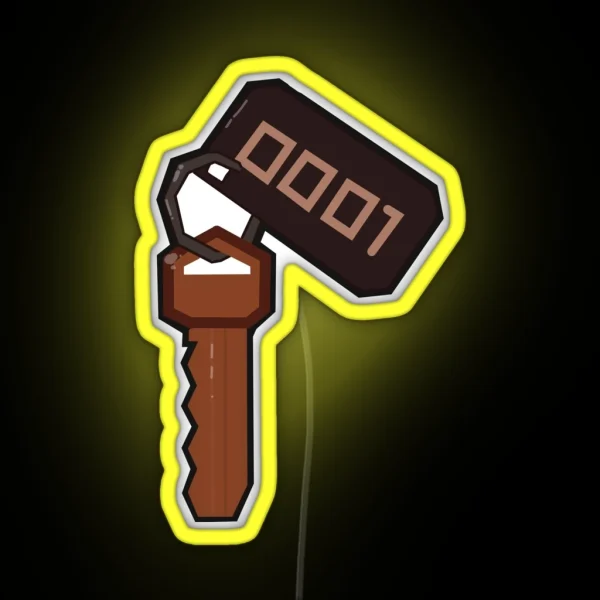DOORS Key 0001 RGB Neon Sign