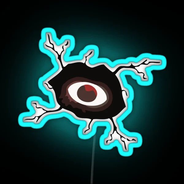 DOORS Seek Eye Hide And Seek Horror Eyes RGB Neon Sign