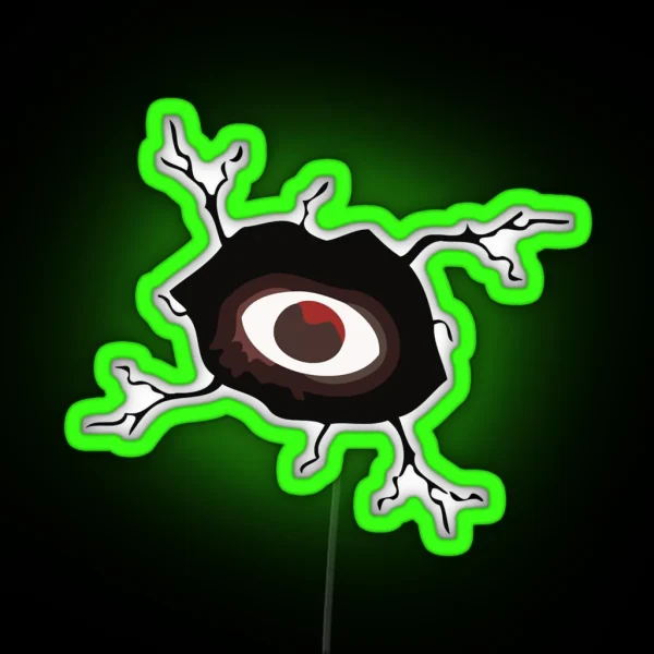 DOORS Seek Eye Hide And Seek Horror Eyes RGB Neon Sign