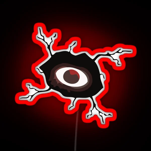 DOORS Seek Eye Hide And Seek Horror Eyes RGB Neon Sign