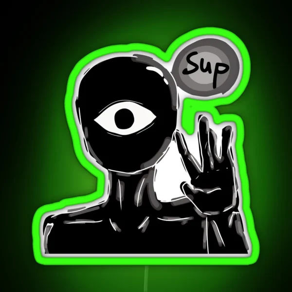 DOORS Seek Wsup Hide And Seek Horror RGB Neon Sign