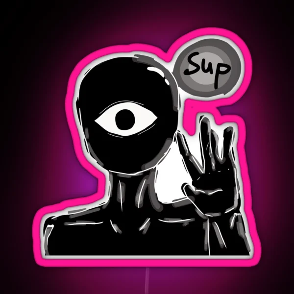DOORS Seek Wsup Hide And Seek Horror RGB Neon Sign