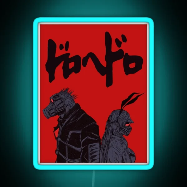 Dorohedoro Caiman And Nikaido RGB Neon Sign