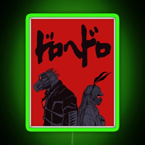 Dorohedoro Caiman And Nikaido RGB Neon Sign