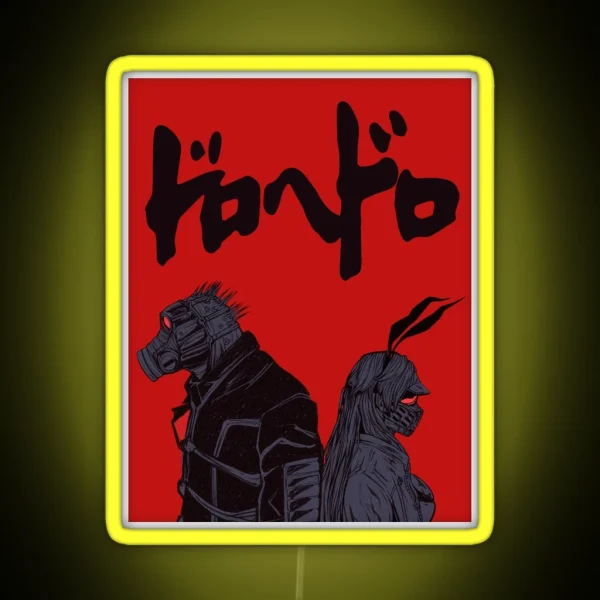 Dorohedoro Caiman And Nikaido RGB Neon Sign