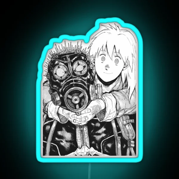 Dorohedoro Nikaido And Caiman Not So Tender Embrace RGB Neon Sign