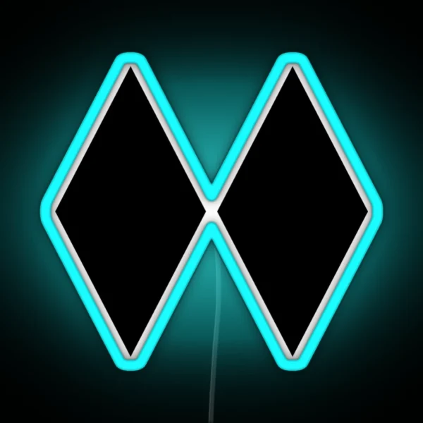 DOUBLE BLACK DIAMOND SKIING SKI EXPERT ONLY RGB Neon Sign