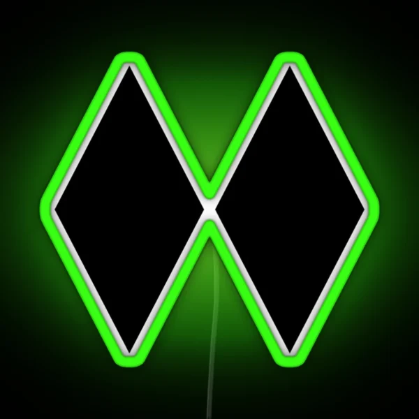 DOUBLE BLACK DIAMOND SKIING SKI EXPERT ONLY RGB Neon Sign