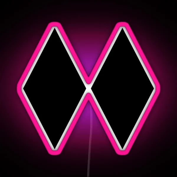 DOUBLE BLACK DIAMOND SKIING SKI EXPERT ONLY RGB Neon Sign