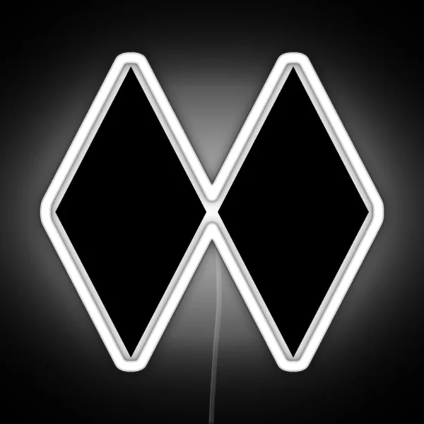 DOUBLE BLACK DIAMOND SKIING SKI EXPERT ONLY RGB Neon Sign