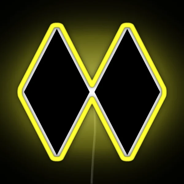 DOUBLE BLACK DIAMOND SKIING SKI EXPERT ONLY RGB Neon Sign