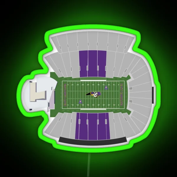 Dowdy Ficklen Football Stadium RGB Neon Sign