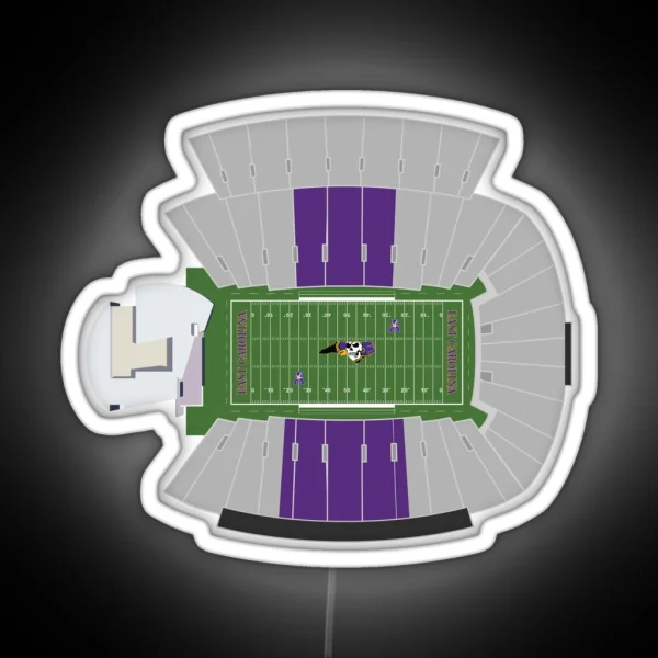 Dowdy Ficklen Football Stadium RGB Neon Sign