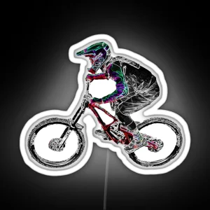 Downhill Mountain Biking RGB Neon Sign