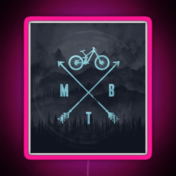 Downhill MTB RGB Neon Sign