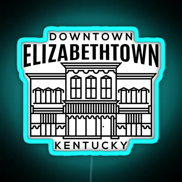 Downtown Elizabethtown KY RGB Neon Sign